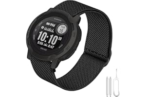 BOJYS Pasek do Garmin Instinct 2 Nylon, 22 mm, miękki, rozciągliwy, nylonowy pasek sportowy do Instinct 2 Solar, Instinct, Tactical Instinct, Instinct Tide, Instinct Esport, Instinct Solar