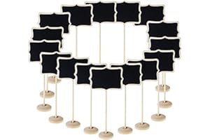 Sprießen 15 Mini pizarra, etiqueta pequeña tarjeta de mensajes, pizarra de la decoración del partido de Wordboard, marcador de sitio para cartel de decoración de bodas