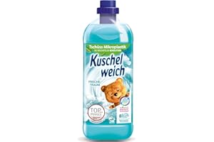 ‎KUSCHELWEICH Kuschelweich Weichspüler Frischetraum, Hautverträglichkeit dermatologisch bestätigt, Weichspüler Kuschelweich ohne Mikroplastik, 1 Liter bis zu 38 Waschladungen, 1037.48 grams