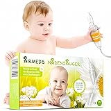 Nasensauger Baby. ORIGINAL Airmed's Nasensauger. KLINISCH GETESTET, SICHER und SANFT. Baby Nasensauger mit 2 Saugköpfen & Gra