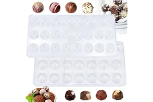LPAMABA 2 Pz Stampo per Cioccolato in Plastica,Stampo per Cioccolatini Muffa del di 21 Fori,Stampo per Cioccolato 3D Trasparente per Cubetti di Ghiaccio, Fai Da Te, Biscotti, Caramelle