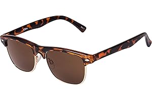 ULTRABYEASYPEASYSTORE Ultra Kinder Runder Halbrahmen Sonnenbrille UV400 Retro Classic Halbrand Junge Mädchen