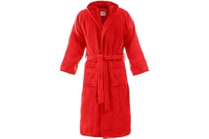 Bassetti Accappatoio Pop Color, Corallo, 100% cotone, taglia bambino 10-12 anni