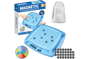 Gxlaihly Magnetic Chess Board,Magnetisches Schachspiel,Schachbrett Magnetisch,Tisch-Magnetspiel,Tragbares Magnet-Steinbrett, 30 magnetische Schachfiguren mit Schachbrett (A)
