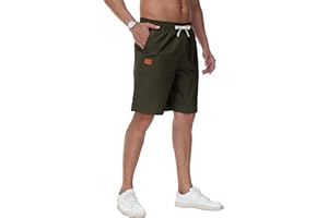 Djtnzdm Pantaloncini Uomo Estivi Bermuda Uomo Cargo Shorts Cotone Uomo Pantalone Corto con Tasche
