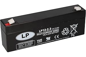 AKKUMAN.DE AKKUTECHNIK VOM FACHMANN Batterie au plomb 12 V 2,3 Ah AGM NSA LP12-2,3 T1 VDs 2,1 Ah 2,2 Ah Système d'alarme Alimentation de secours UPS etc.