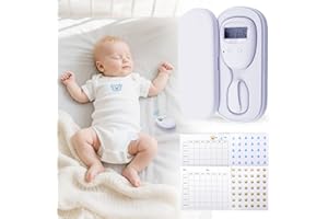 GXPJYCFOB Bed Wetting Alarm for Children, USB Rechargeable Bed-Wetting Alarm, Wireless High Sensitivity Bedwetting Sensor with Loud Sound & Vibration, Waterproof Solution for Boys & Girls (White)