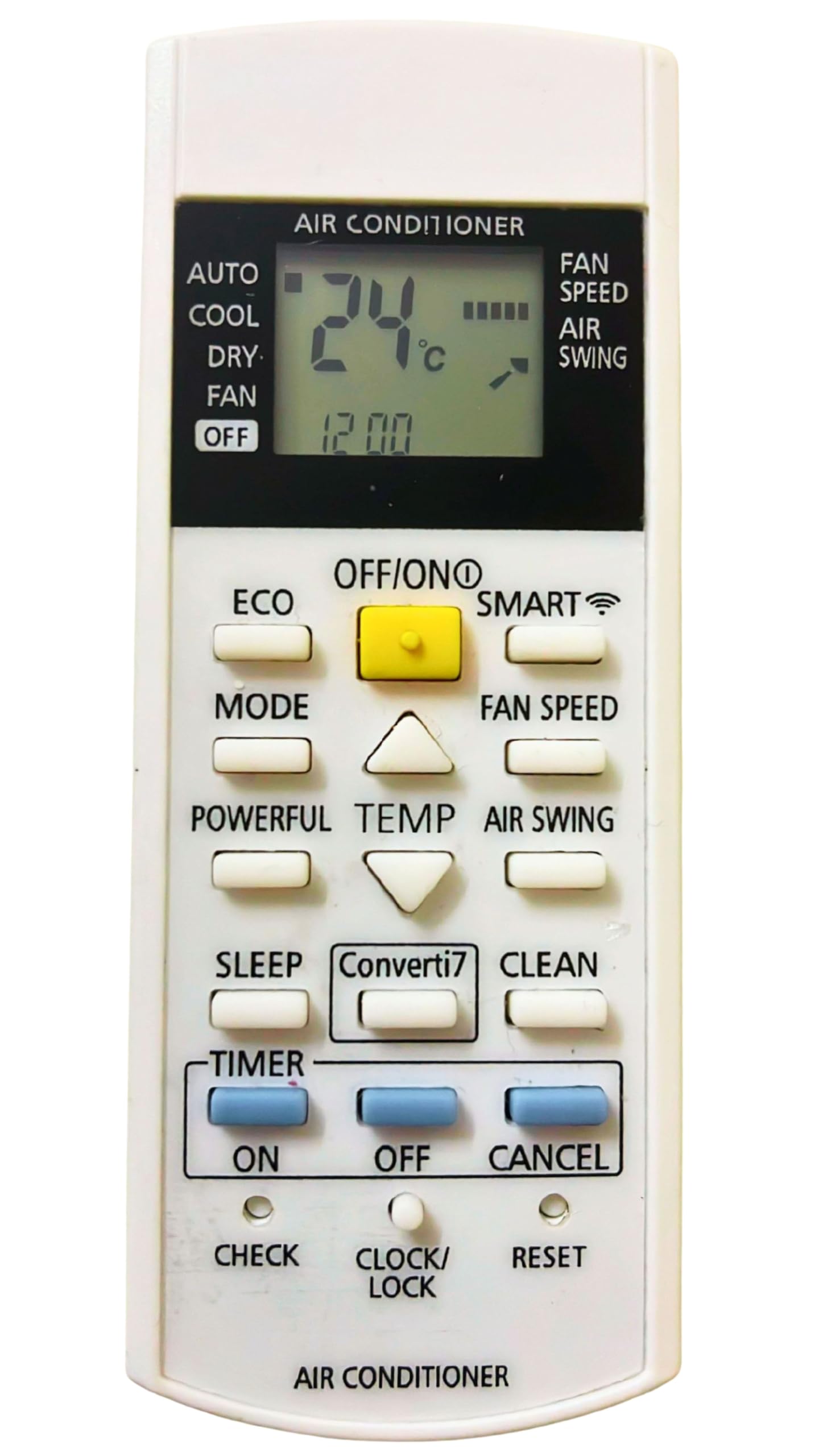 AC Remote Control AC-29J Compatible with Panasonic AC [for Verification Whatsapp 9873464098 Your Old AC Remote Photo]
