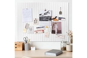 EYERIYO Pinnwand Groß Selbstklebend 120x90 cm, Weiß Selbstklebend Pinwand Korktafel, Dekorative Pinnwand aus Filz, Faltbare Fototafel, Memoboard Vision Board für Büro, Zuhause & kinderzimmer