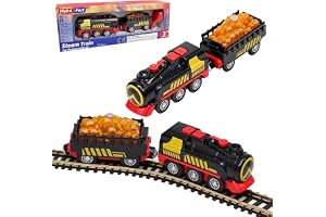 OBEST Toy Train, järnväg elektrisk lok tåg, leksaksbil för pojkar barn, lokomotivtåg (magnetisk anslutning), kompatibel med t