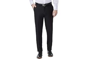 Haggar Premium Comfort Dress Pant - Slim Fit Flat Front Pant - Kalesony Mężczyźni