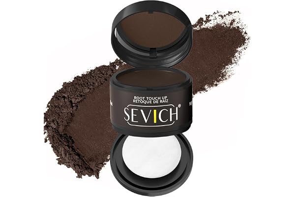 omedelbart hårskugga - Sevich hårfästningspulver, snabbtäckande grått hårrot concealer med puff touch
