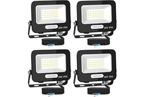 Aigostar Foco LED Exterior 20w 1650LM: Foco Proyectore LED Exterior Impermeable IP65-6500K Blanco Frío para Garaje Jardín Patio Parque. 4pcs