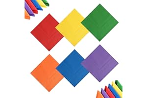 NATNARR 72 Pcs Rainbow Napkins 2 ply, 25 x 25cm Multicolor Cocktail Napkins Disposable Colorful Party Serviettes Luncheon Napkin for Party, Birthday, Wedding