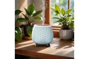 ZEN ARÔME Zen'Aroma Difusor de Aceite Esencial Lola, difusor ultrasónico de aromaterapia fría difusor de Perfume eléctrico USB, 2 Modos de difusión, Apagado automático, iluminación LED, silenciador y Compacto