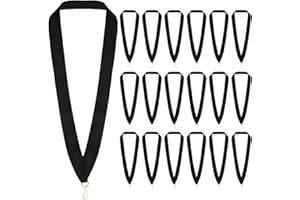 LUTER 50pz Nastro per Medaglie con Gancio, Nastri per Medaglie con Clip a Scatto Medaglie Premio con Nastro per Collo Cordino per Medaglia per Competizioni Incontro Sportivo Festa (Nero)