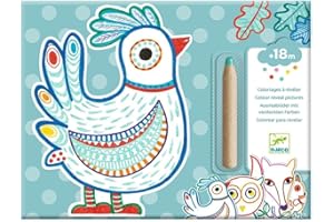 Djeco A&C- Cahiers et Livres de coloriage, 30063, Multicolore