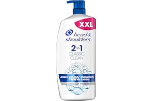 Head & Shoulders 2-en-1 Shampooing Antipelliculaire Et Soin Classic, Jusqu’à 100% des pellicules éliminées, Cliniquement Prouvé, Testé Sous Contrôle Dermatologique, 1000ml