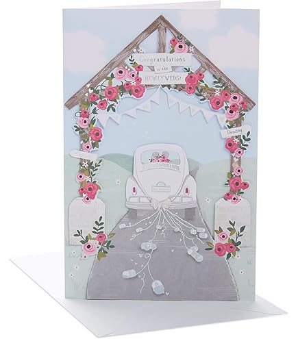 Abacus Cards 11365A Love Heart & Flowers Wrapping Paper With