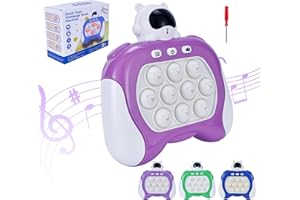 Colmanda Pop It Fidget Spielzeug, Bubble Sensory Squeeze Toy, Quick Push Spiel Pop Fidget it Elektronisches Sensorspiel, Push Pop Bubble Game Geschenk für Kinder und Erwachsene (Lila)