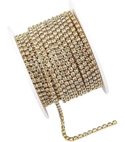 HEEPDD 10 Verges Chaîne Strass, Bricolage Diamant Artificiel