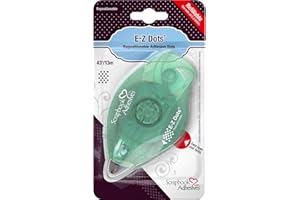 DRAEGER PARIS 1886 Draeger by Toga - Dévidoir Rechargeable de Mini pastilles Rondes adhésives Double-Face E-Z Dots - Transparentes et repositionnables - 13 m