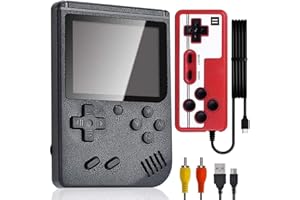 Tanouve Console di Gioco Portatile,Console retrò FC del Gioco con 400 Giochi Classici FC,Supporto Connetti TV,3.0 Pollice,Batteria Ricaricabile da 800mAh per Bambini Adulti