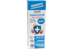 Purificateur Air & Surfaces - FULGATOR - Désinfectant Automatique Unidose - 2 en 1 | Traite 1 petite pièce ou 1 Véhicule + Climatisation - jusqu'à 18m² | 75 ML