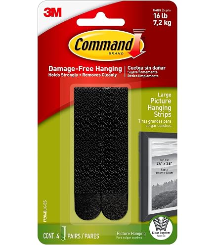 Command 3M Kleine Transparente Drahthaken – 3 Stück, Hält Bis 225 G, Rückstandslos Entfernbar