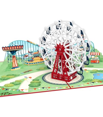 3D Pop-Up Karte Wien Riesenrad - Grußkarte Als Österreich Souvenir Geschenk