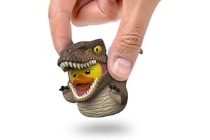 TUBBZ Mini: Jurassic World Rebirth - Velociraptor cosplay gumowa kaczka winylowa figurka