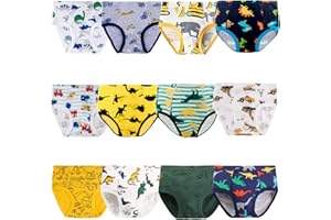 JackLoveBriefs Calzoncillos Slips niño Dinosaurios Algodón Slips niños 2-10 años