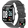 AcclaFit Smart Watch for Android iOS, 2.01" Full Touch Fitness Watch with Notifications, Answer/Dial Call, SmartWatch with Heart Rate, Blood Pressure Monitor, Calorie Counter for Men Women