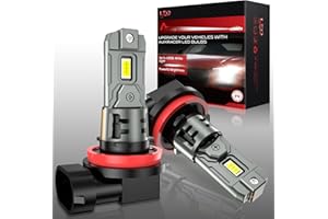 AUXIRACER Lampadina H11 H8 H9 LED, 26000LM,100W 6500K luce bianca forte, faro auto, kit di conversione alogena 12V,2 Lampadina H11