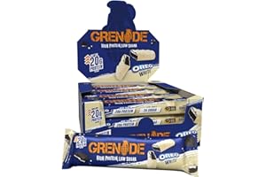 ‎GRENADE Grenade OREO Weiß Proteinriegel – Proteinreich & Zuckerarm – 12 x 60 g