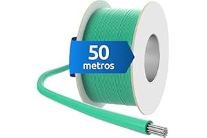 ECENCE Cable delimitador para Robot cortacésped - 50m - Ø3,4mm, Sección del Conductor 1,17mm² - universalmente Compatible con Gardena, Bosch, Husqvarna, Worx y más