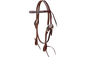 CHALLENGER Horse Western Pony Brown Leather Bridle Headstall 78RT22