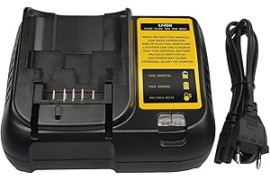 TOPBATT DCB107 Recambio para Dewalt Cargador de batería 10.8~20V 3A con indicador LED Cargador