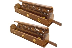 A1SONIC QUALITY FOR LESS A1SONIC® Pack of 2 Ash Catcher Incense Burner Incense holder Incense stand joss stick holder (Yin Yang Inlay box)