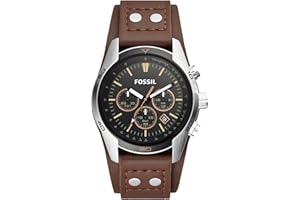 Fossil Coachman Uhr für Herren, Chronographenwerk mit Edelstahl- oder Lederarmband