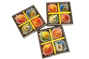 TIED RIBBONS 12 pcs Handmade Big Clay Diya for Diwali | Traditional Homemade Diyas Tealight | Indian Oil Lamp | Diwali Decorations for House | Terracotta Diyas | Diwali Gifts