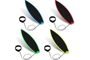 SAVITA 4 Pezzi Tavole da Surf per Dita, Mini Tavole da Surf Creativo Tavola da Surf per Dita Tavola da Surf con Punta Delle Dita per Bambini Adolescenti Adulti Al Chiuso All'aperto Pratica (4 Colori)