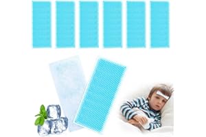 ORTVIAI 50 Pezzi Raffreddamento Gel Patch, Patch Fronte Di Raffreddamento, Alleviare la Stanchezza, Sollievo Dalla Febbre, Rinfrescare il Caldo Estivo