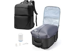 VENATIN Zaino Ryanair 40x30x20 Sottovuoto con pompa,Wizzair Sottovuoto da viaggio 40x20x25 Bagaglio a Mano con compressione sottovuoto,Zaino Easyjet 45x36x20