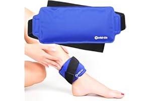 WORLD-BIO Kleine Kühlpads Gel Kühlkissen für Verletzung, Wiederverwendbar Kühlpack für Handgelenk, Knie, Knöchel, Kopf, Kalt Warm Kompresse Coolpack für Arthritis, Schwellung, Schmerzlinderung-24x12cm