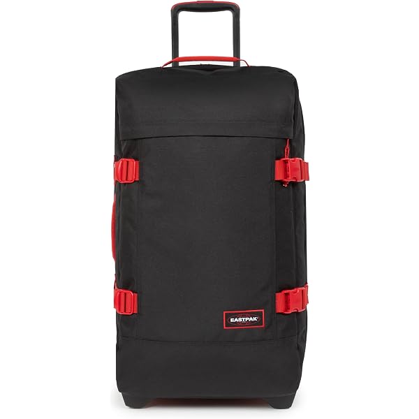 Eastpak TRANSIT'R 4 XL Reisekoffer – Erweiterbar, Schwarz, Mit 360-Grad-Rollen