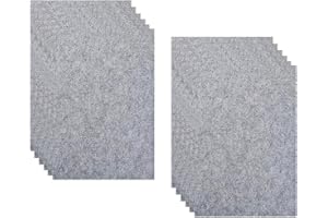 DKDXID 12pcs Filz Farben Bastelfilz 1mm Dunkelgrau Filzstoff Filz Blätter 20x30cm Bastelfilz Farbig Filz Blätter Filzplatten Filz zum Basteln Filzbögen Felt Fabric Nähen Filzen für Bastelarbeiten Decoration