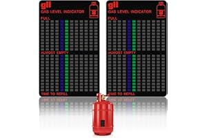 KXVXXV 2 x Gasflaschen Füllstandsanzeige Magnetische Gasstand Gas-Anzeiger Gas Grill Flasche Gasanzeiger für Propan-Gas, Haus Wohnmobil, Butan Gasflaschen Gaskocher