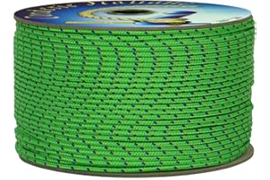 Corderie Italiane 006038726 Cordino Colorato Hobby Fantasy, Verde Flu, 3 mm, 40 mt