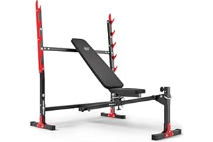 Marbo Sport Panca per Pesi Regolabile con Porta Pesi MH-L107 2.0 | Made in EU